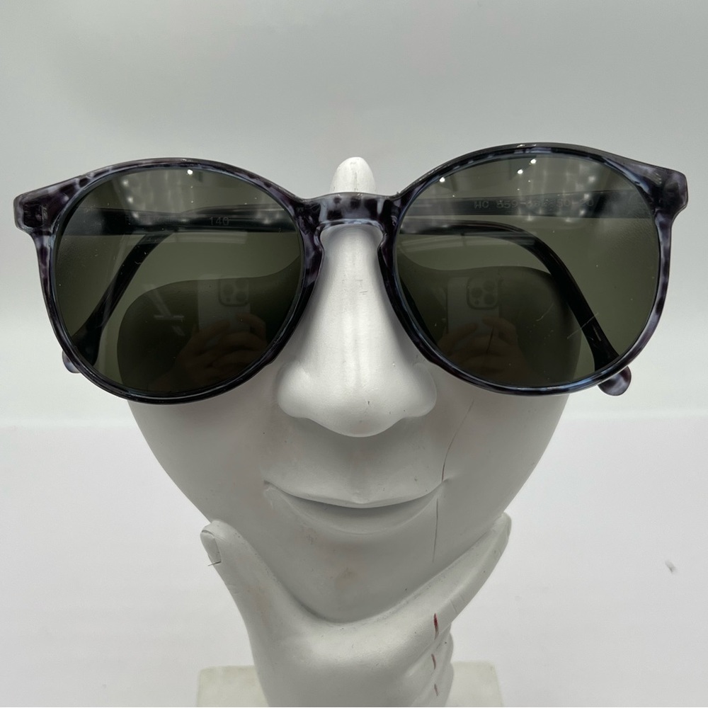 Vintage Heartland Collection Blue Gray Oval Sunglasses Frames HC559